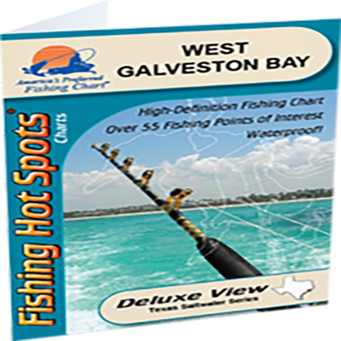 West Galveston Bay Fishing Map by Fishing Hot Spots