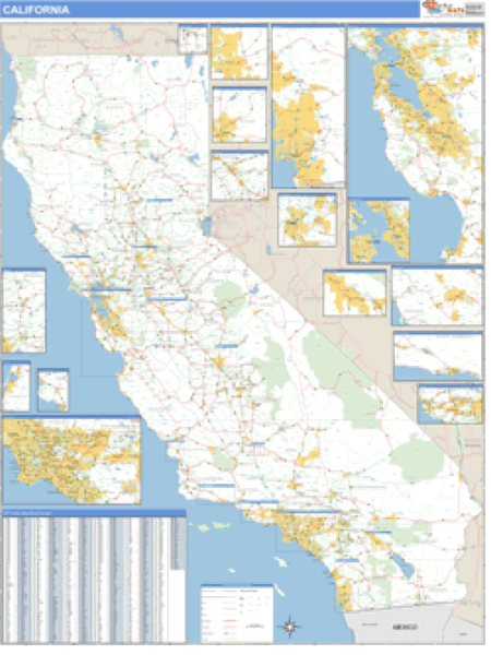 california area codes map
