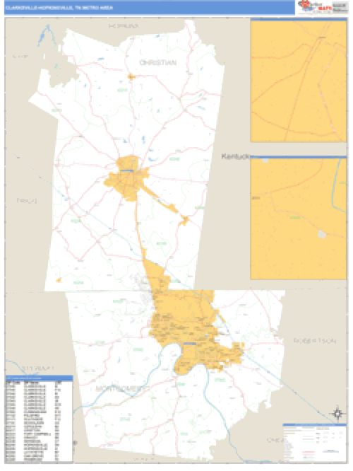 Clarksville Hopkinsville Tennessee Metro Wall Map 800x ?v=1571975910