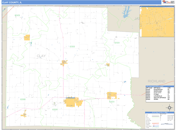 township and range system in clay county, illinois