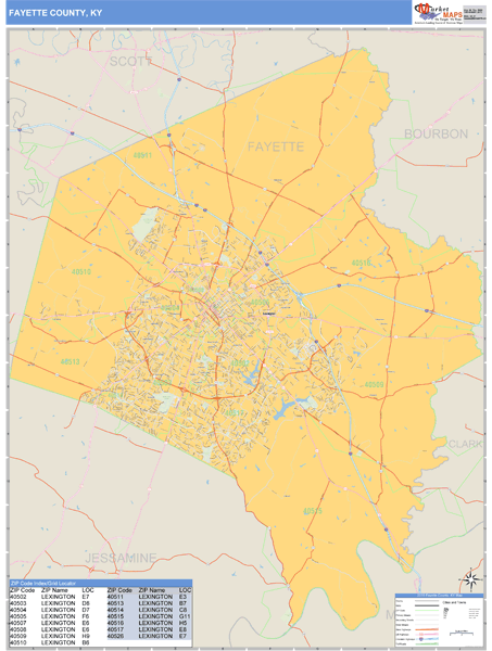 Fayette Co Ky Zip Code Map 4681