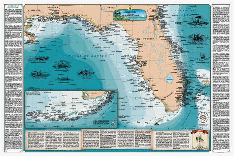 florida-shipwreck-chart-by-sealake-products-maps