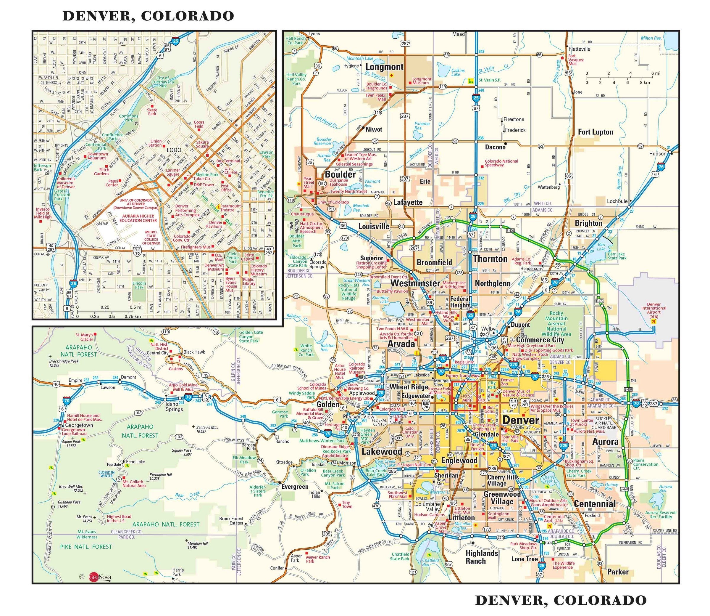 34 Denver Metro Zip Code Map Maps Database Source 1670