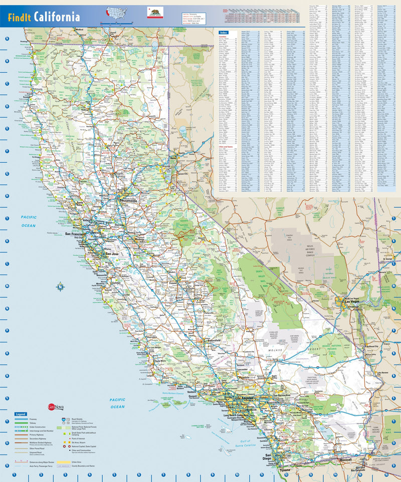 California Wall Map | Maps.com.com