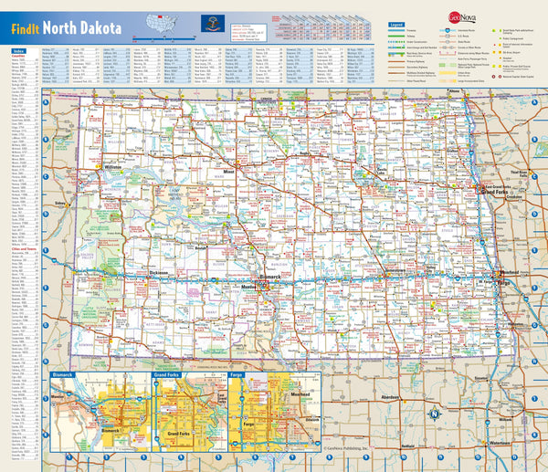 North Dakota Wall Map | Maps.com.com