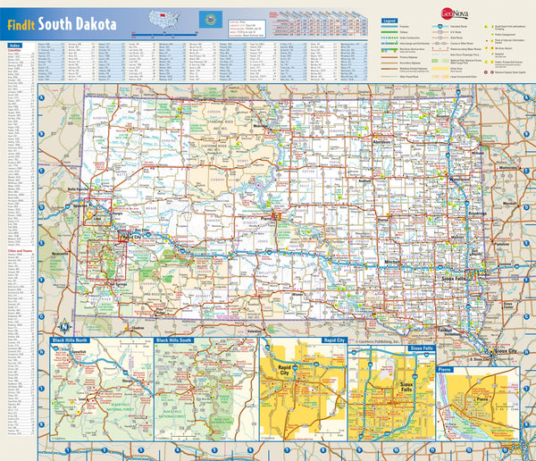 South Dakota Wall Map | Maps.com.com