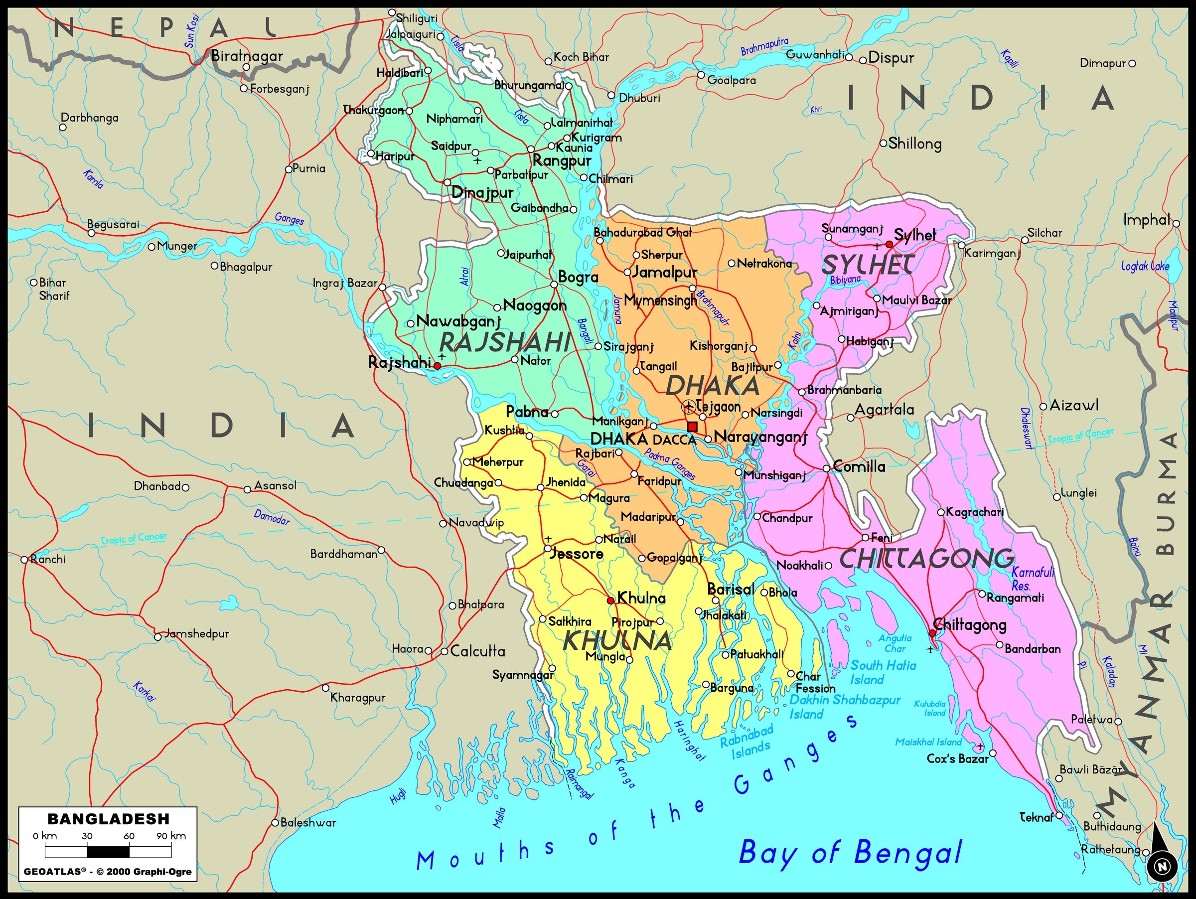 Graphi Ogre Bangladesh Political Wall Map 2400x ?v=1572675162