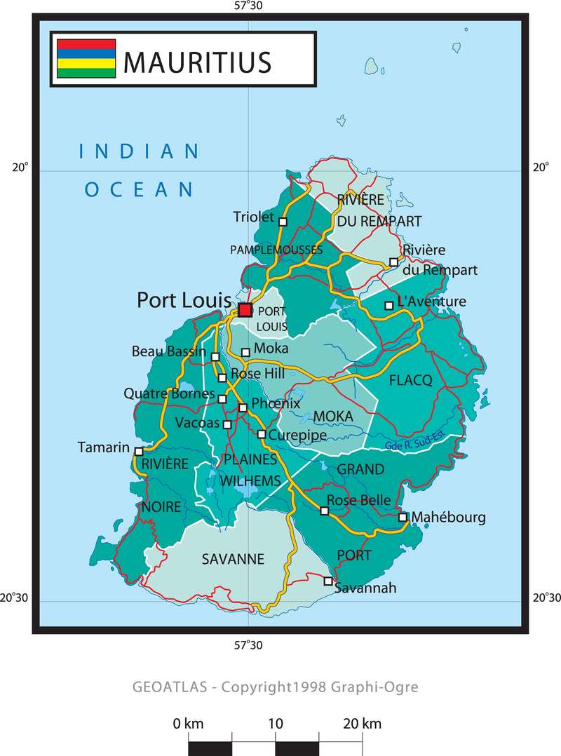 mauritius-political-wall-map-maps