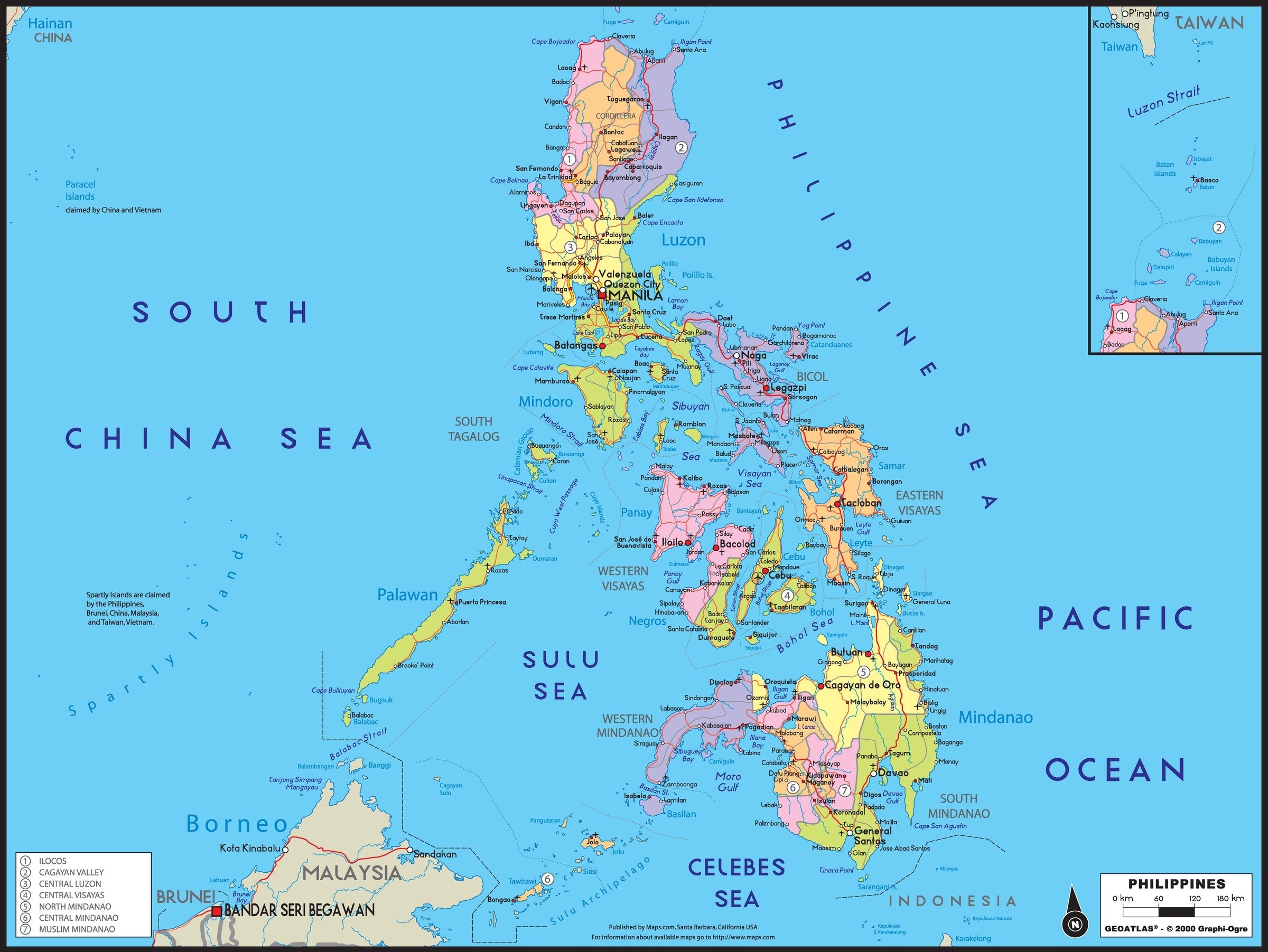 Philippine Wall Map