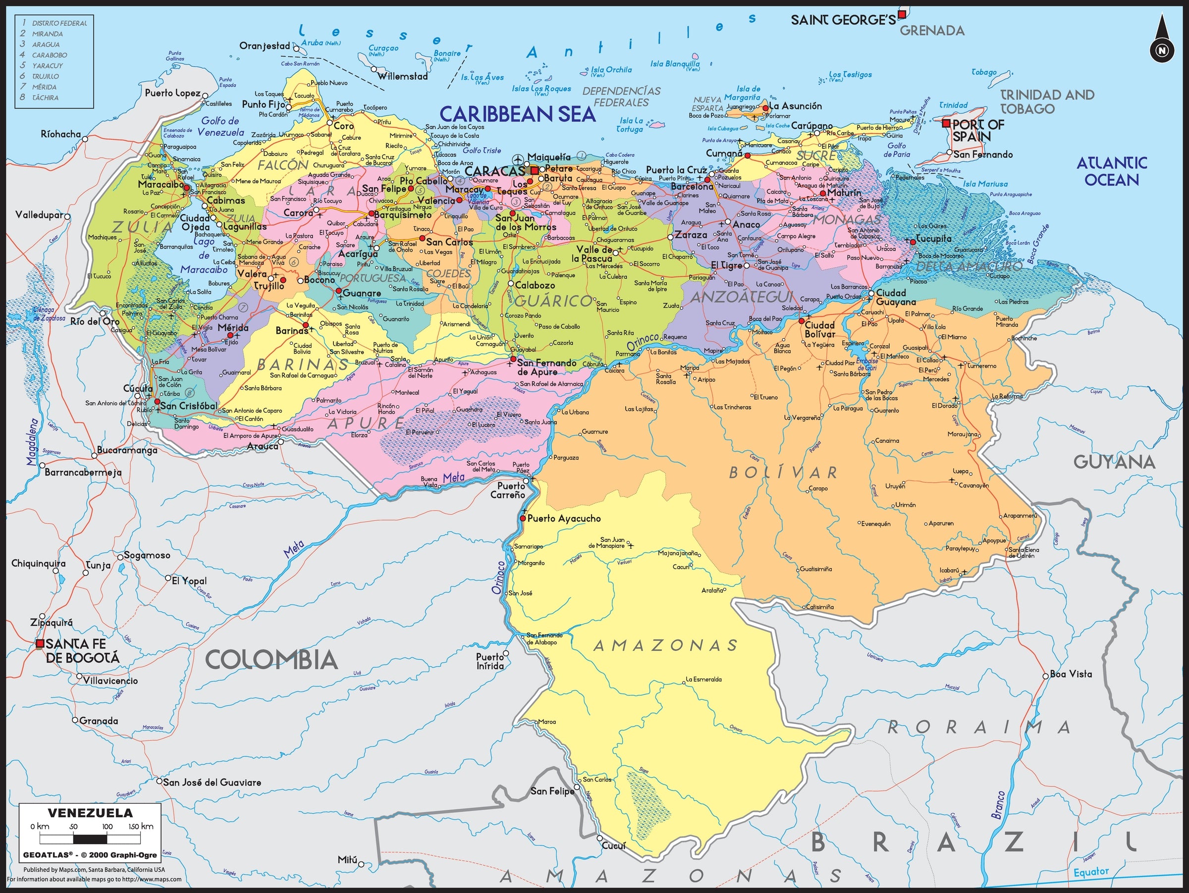 Graphi Ogre Venezuela Political Wall Map 2400x ?v=1572675503