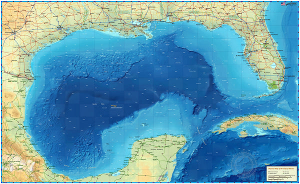 Depth Chart Gulf Of Mexico Depth Map