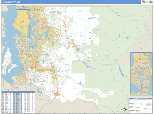 King County Zip Code Map With Cities 4349