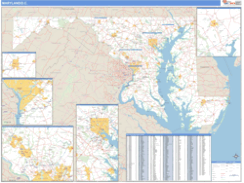 Maryland State Zip Code Map 6742