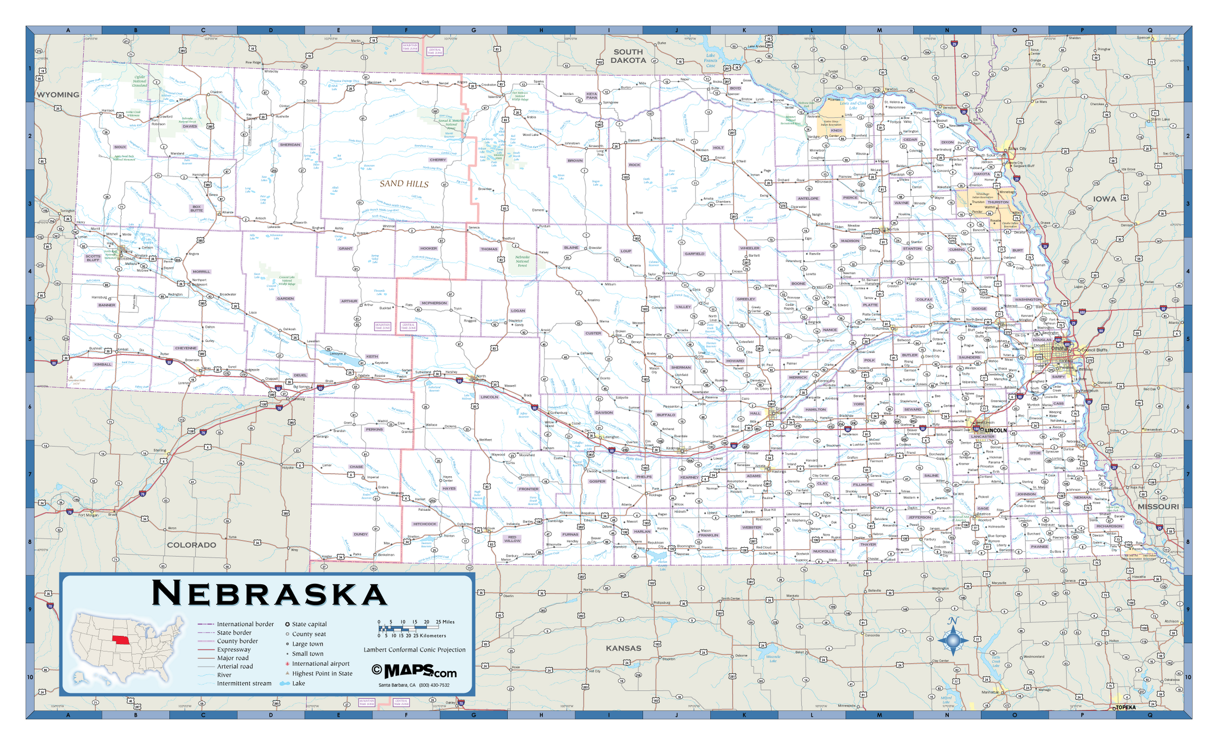 Map Of Nebraska Roads And Highways Free Printable Roa vrogue.co