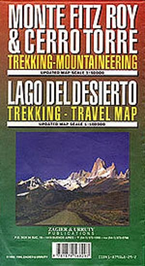 Monte Fitz Roy Cerro Torre Lago Del Desierto, Argentina Travel Map
