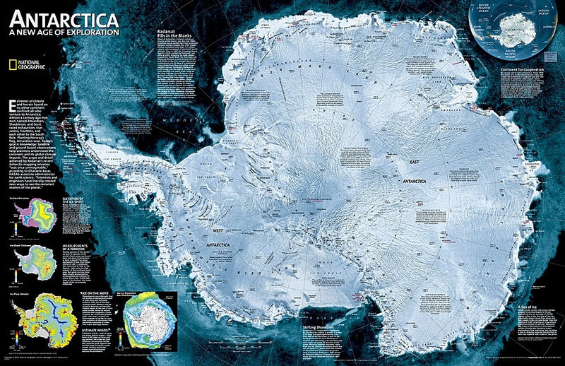 flat earth map antarctica