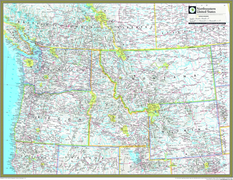 Map Of Northwestern United States Northwestern United States Atlas Wall Map | Maps.com.com