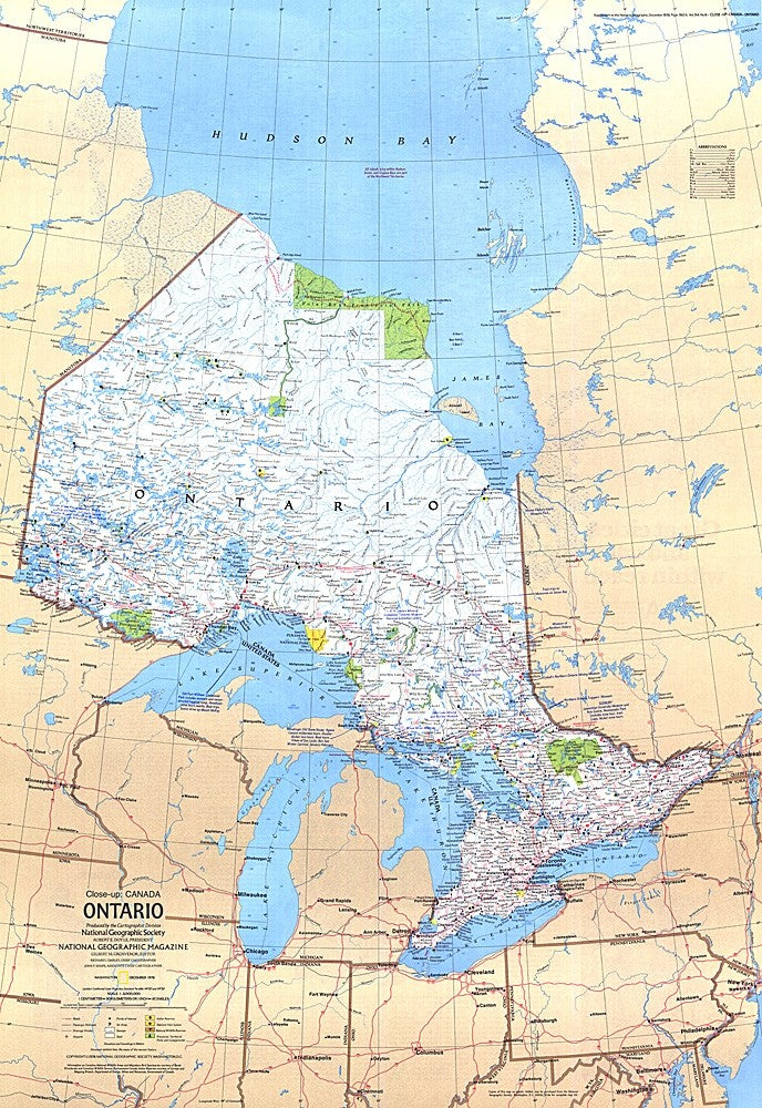 Ontario Canada Map 1978 | Maps.com.com