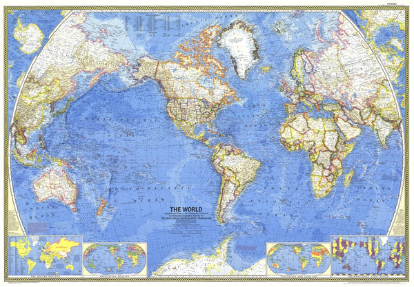 National Geographic World Map 1965 | Maps.com.com