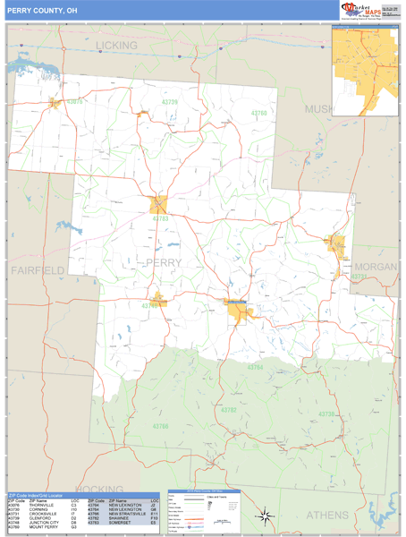 maps of township roads in perry county ohio