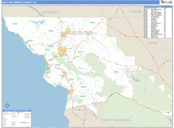 san luis obispo california zip code