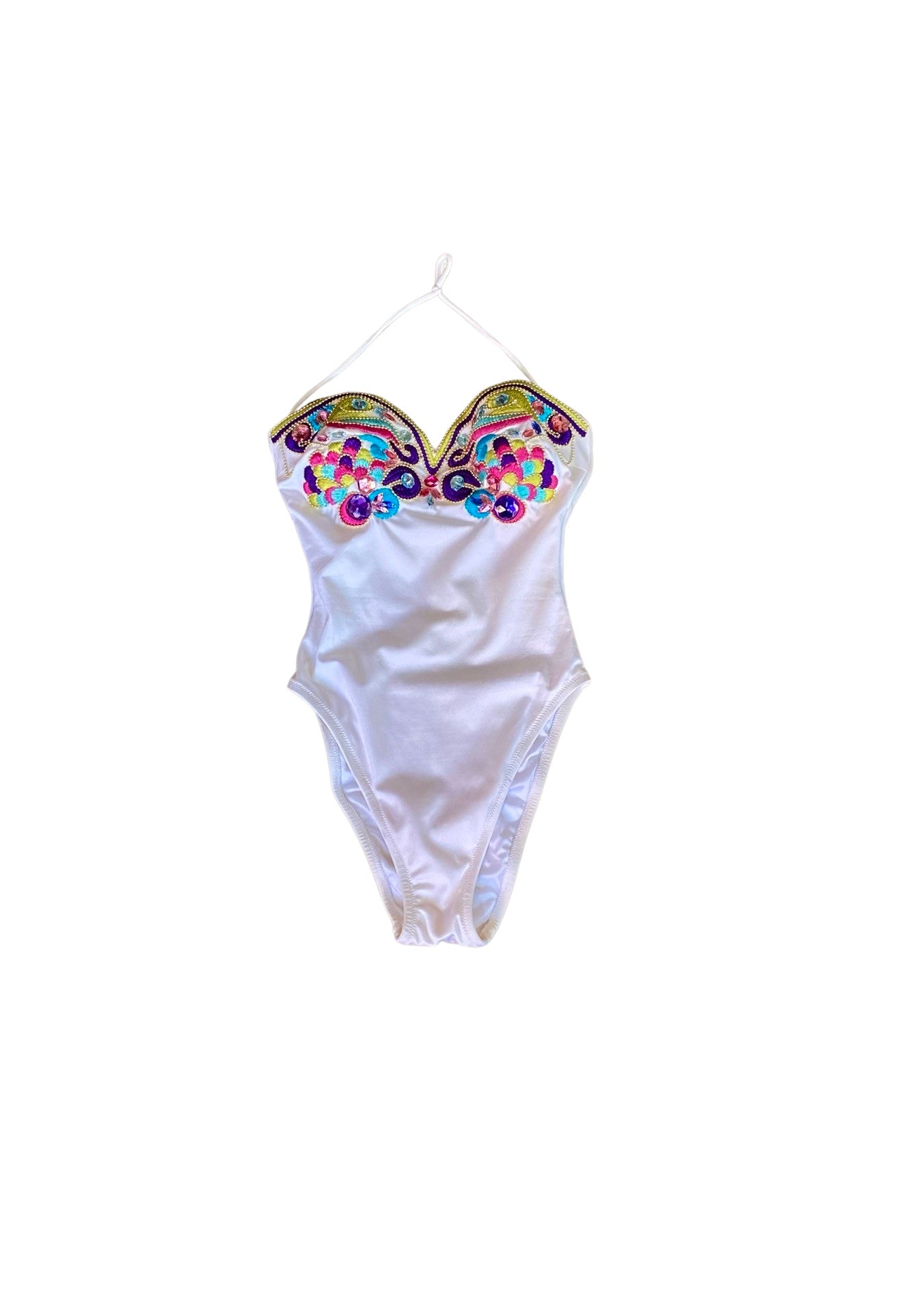 Image of La Perla Embroidered Strass Swim 80’s