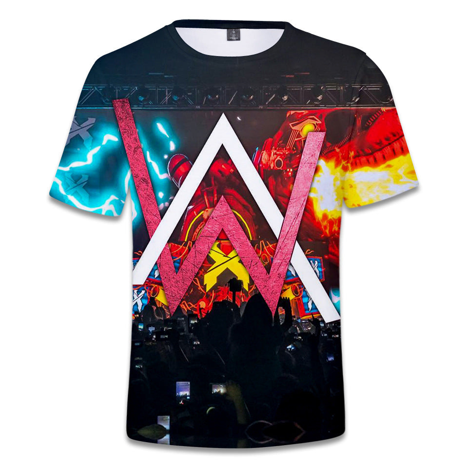 Alan Walker Fashion Loose Short Sleeves T Shirt Unisex T Shirt Orzo Shop - alan walker t shirt roblox