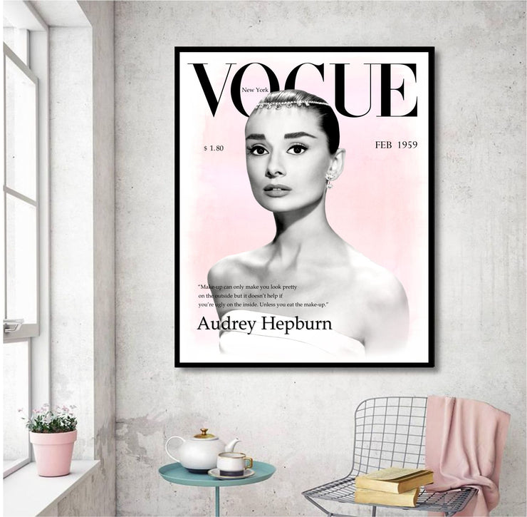 Vogue Cover Magazine Set of 6 Posters/Prints | Iconic Designer Fashion ...