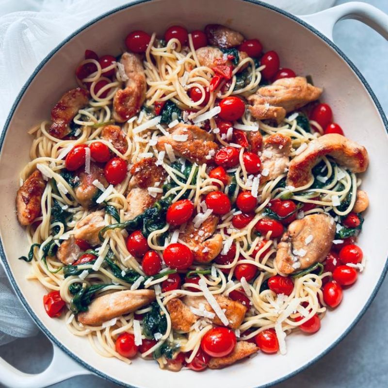 Hearty Tuscan Chicken Pasta for Two