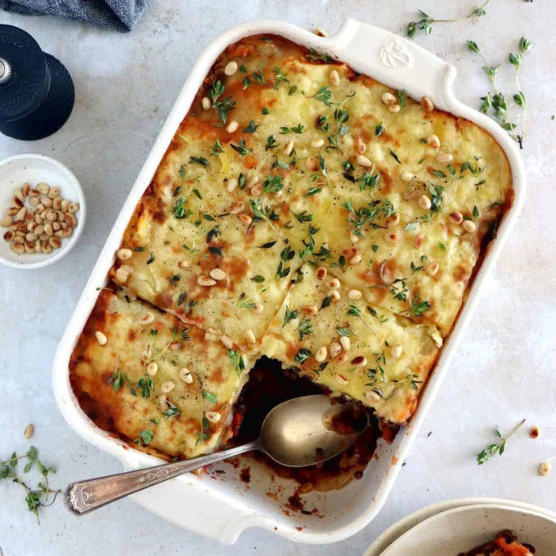 Vegetarian Mediterranean Lentil Moussaka