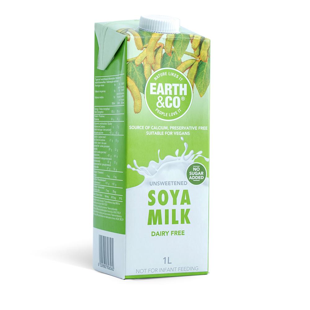 Earth &amp; Co Soya Milk - 1L