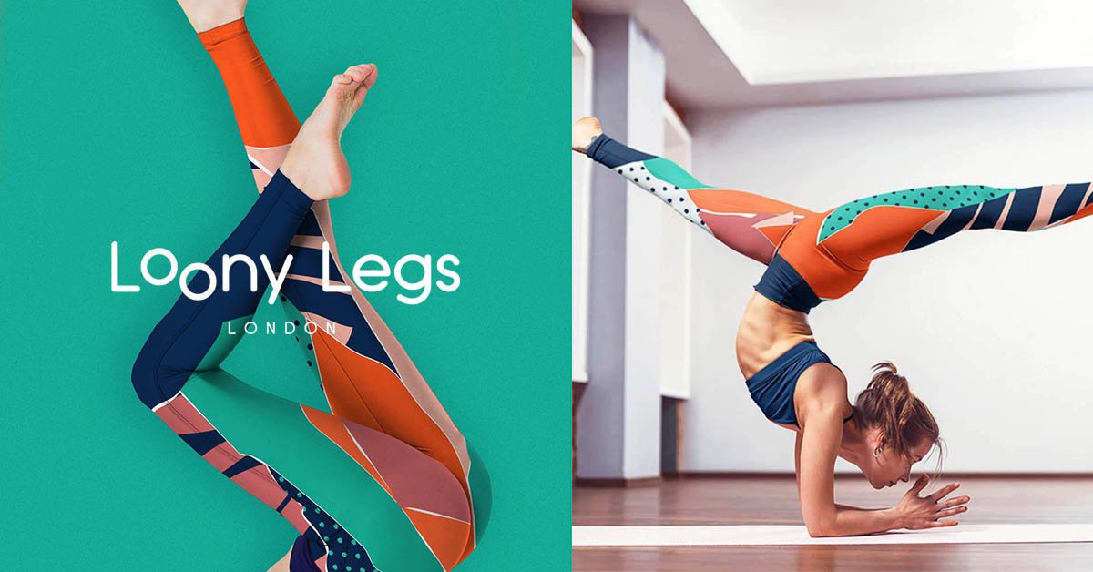 Leggings + Sports Bras Collage Orange/Teal – Loony Legs