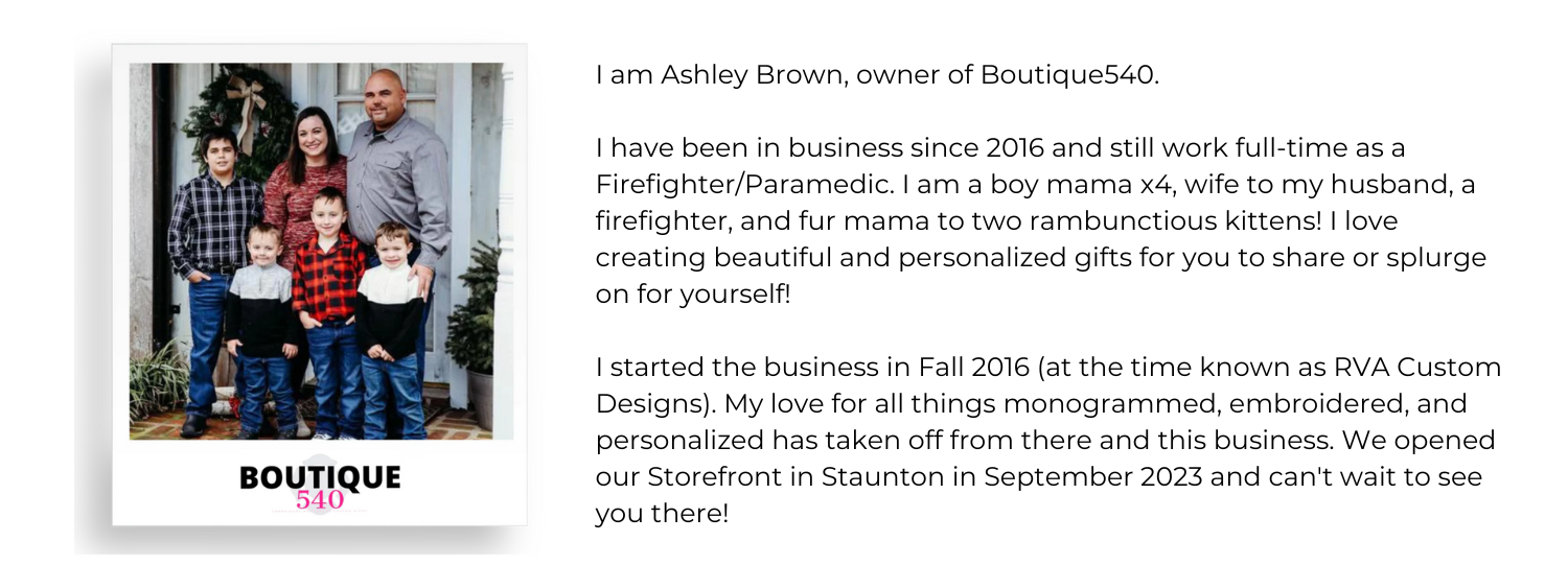 about ashley brown and boutique540 clothing