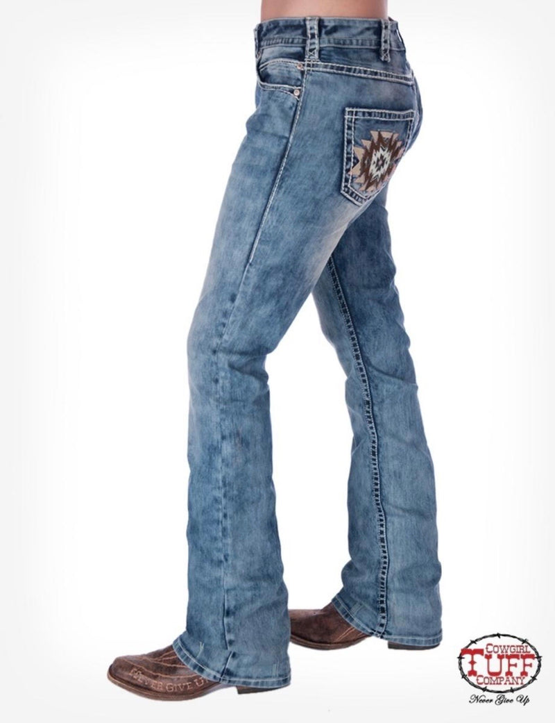 Cowgirl Tuff Jeans - OMG Aztec – Katie B