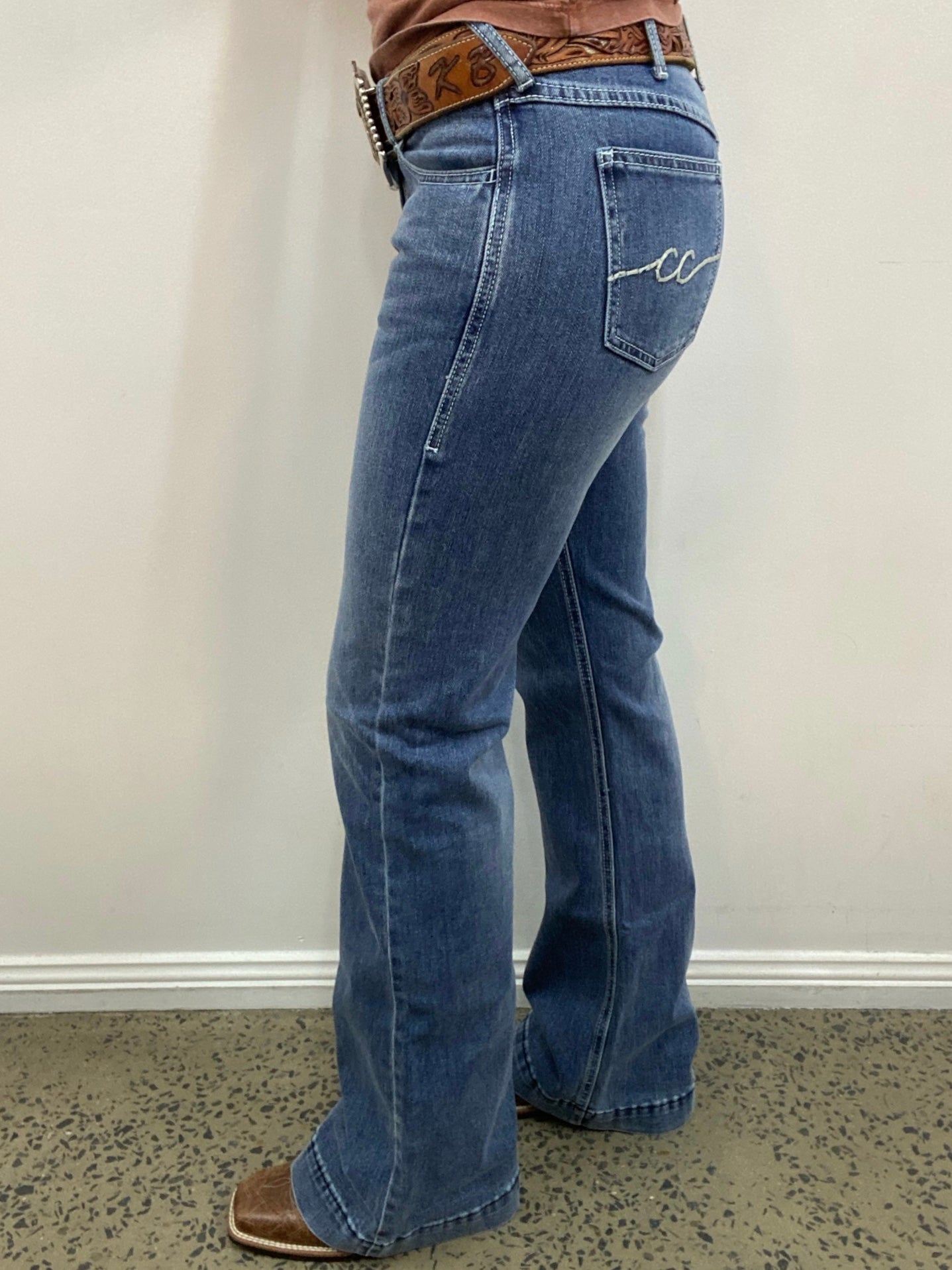 Denim & Co. Petite Easy Stretch Denim Straight Leg Trouser Jean - QVC.com