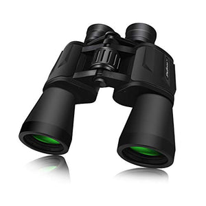SkyGenius 10 x 50 Powerful Binoculars for Adults Durable Full-Size Clear Binoculars for Bird Watching Travel Sightseeing Hunting Wildlife Watching Outdoor Sports Games and Concerts