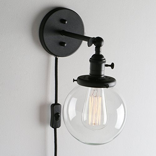 Permo 1 Light Plug In On Off Switch Wall Sconce With Mini 5 9 Round G Directnine Europe