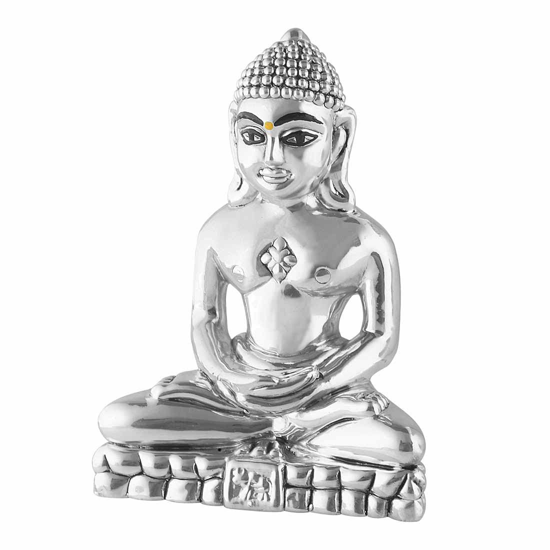 Pure Silver 990 Mahavir Swami Idol ~ CaratCafe – CaratCafeInd