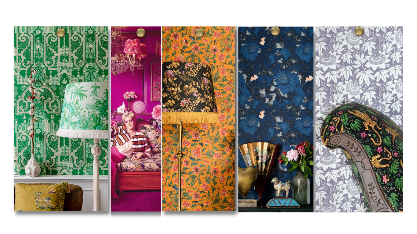 curated-collection-maximalist-interior-decor-floral-pattern-clas-rose-and-thorn-moodboard