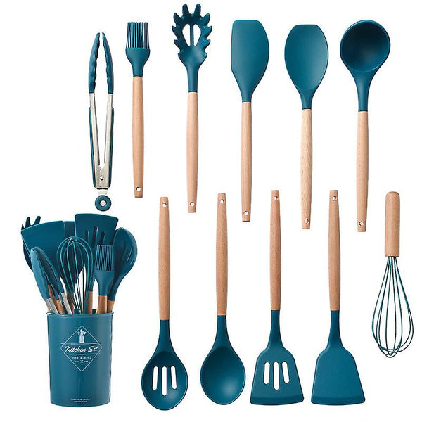 Rustic 7 Pieces Teak Wooden Utensil Set – Anara Lifestyle