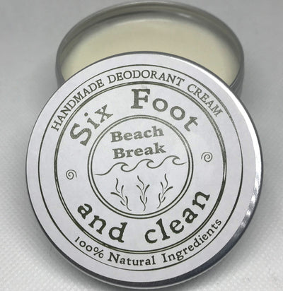 Six Foot and Clean - Beach Break Natural Deodorant Cream