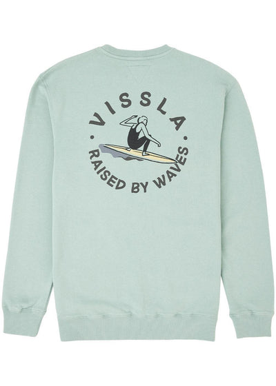 Vissla Surf & Chill Crew Fleece - Sea Green