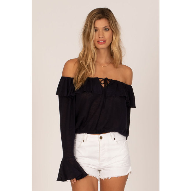 Amuse society Bella Babe Knit top / ink