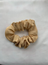 Load image into Gallery viewer, Botanical Silk Scrunchie Gold Taupe  - * SPECIAL OFFER

