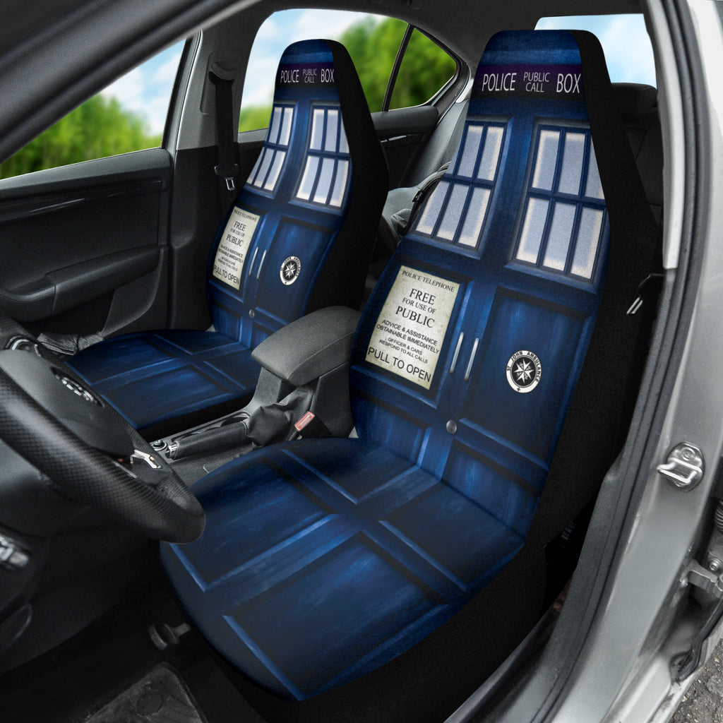 Police Box Telephone Tardis Doctor Who Car Seat Covers