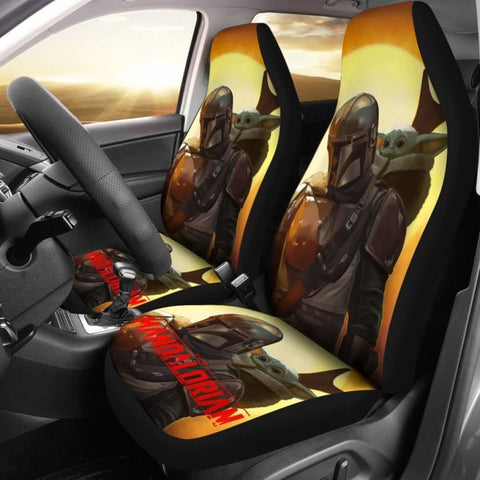 Baby Yoda And Mandalorian Car Seat Covers Star Wars Fan 094201