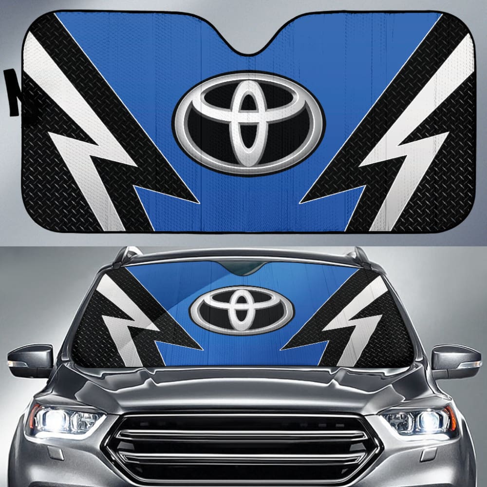 Blue And Black Toyota Amazing Style Car Auto Sun Shades Custom 1 210601