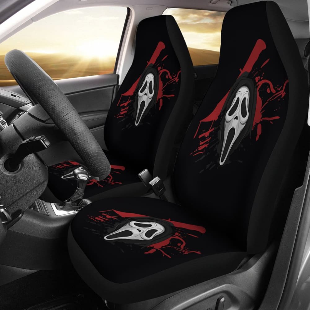 Ghostface Scream Car Seat Covers 211501