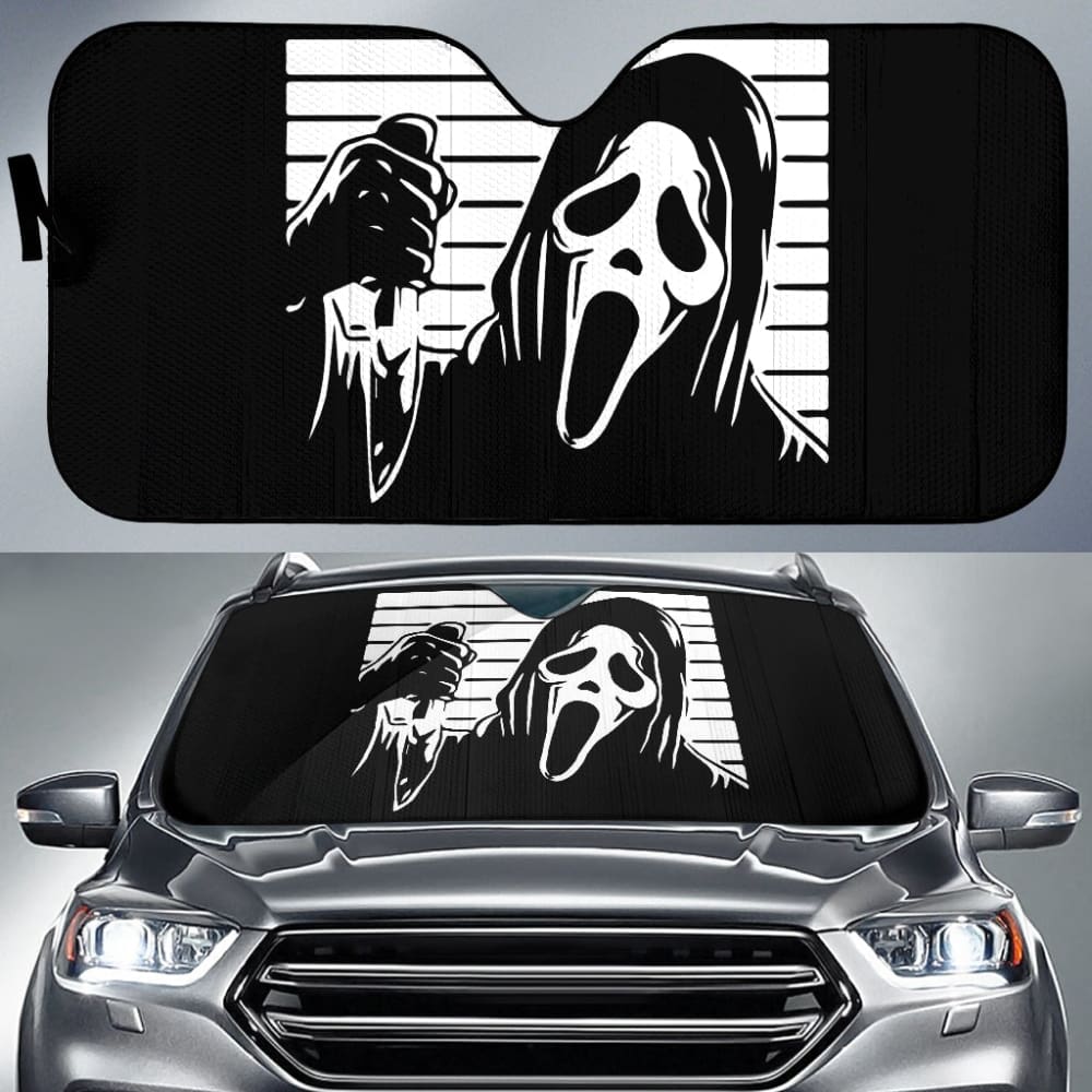 Halloween Ghostface The Scream Car Auto Sun Shades