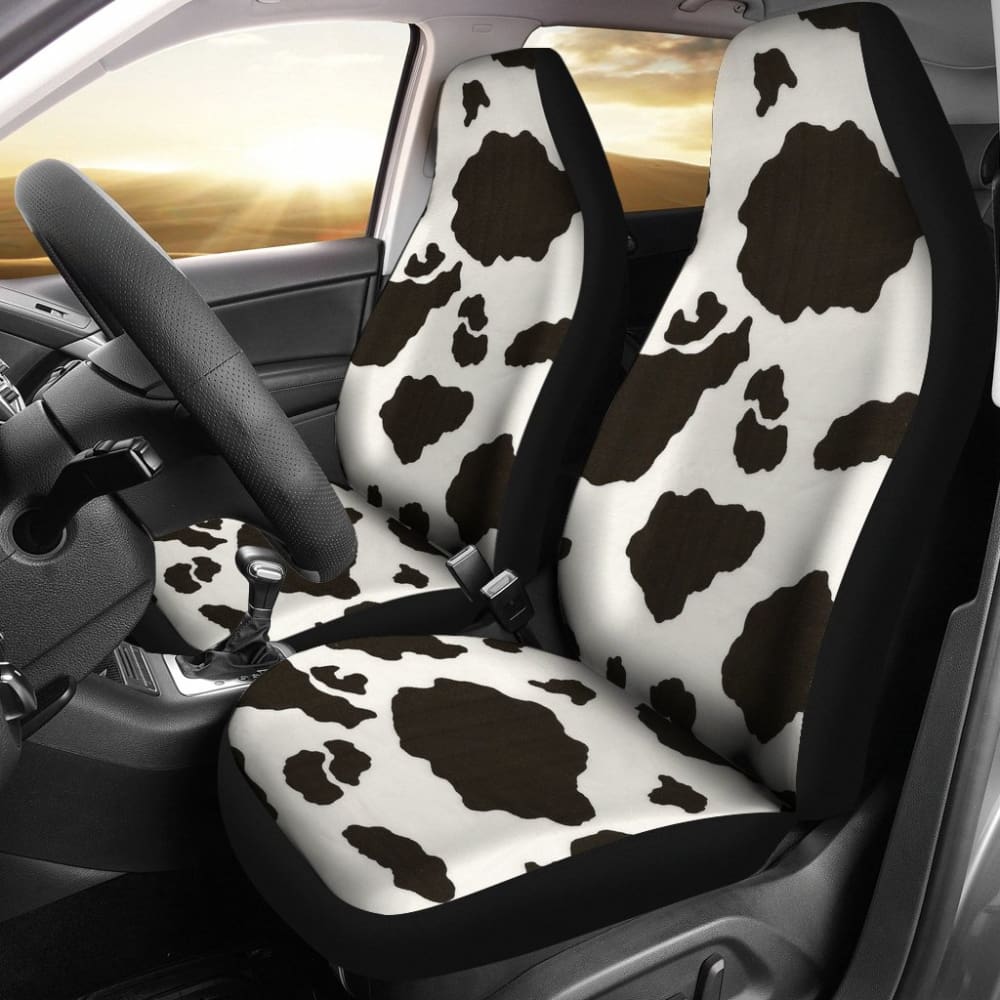 Iconic Cow Print Car Seat Covers